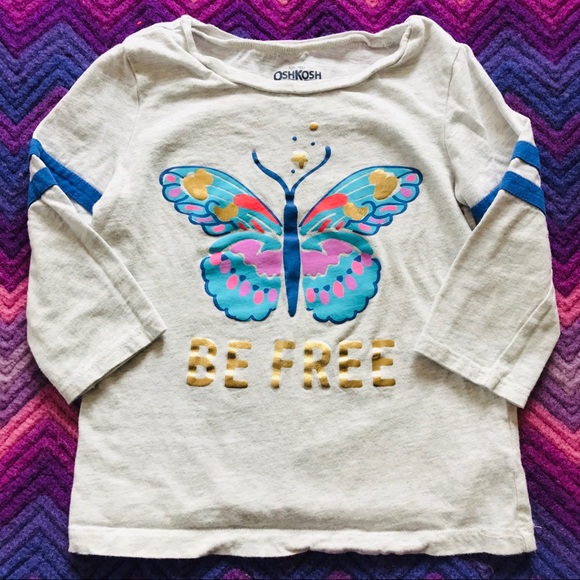 (2) Carter’s Spring Butterfly Shirt Cat Sweatshirt - Picture 2 of 6